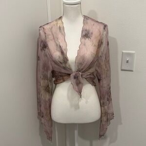 Vintage chiffon shrug